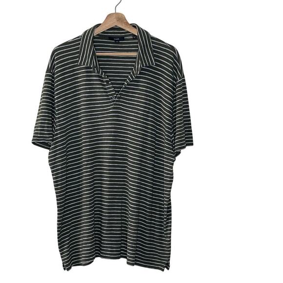VINCE MEN'S‎ STRIPED COTTON POLO SHIRT SIZE XL/TG - Picture 1 of 7